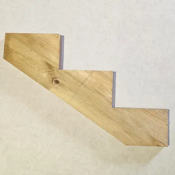 Pine Stair Stringer 3 Tread