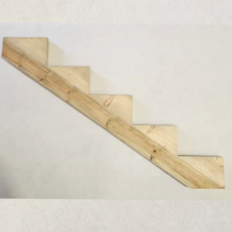 Pine Stair Stringer 5 Tread image