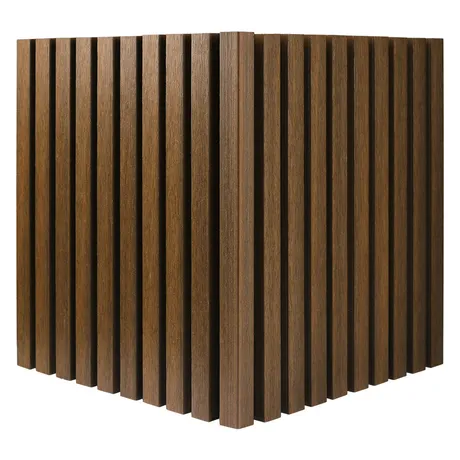 Ultrashield Slatted Composite Cladding Outside Corner Trim - Teak - 3.6m image