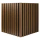 Ultrashield Slatted Composite Cladding Outside Corner Trim - Teak - 3.6m thumbnail