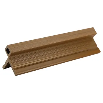 Ultrashield Slatted Composite Cladding Outside Corner Trim - Teak - 3.6m