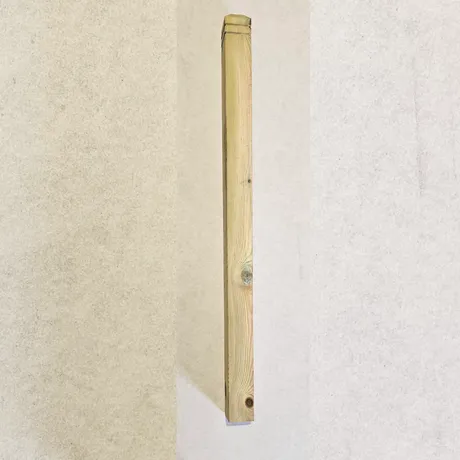 Pine Square Newel (2 Band) 1250mm x 83mm x 83mm image