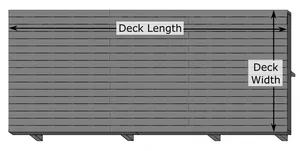 Composite Decking dimensions image