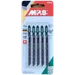 MPS Jigsaw Blades Set - General Wood 3103 (Edge: 75mm, Tooth: 4mm) x5 image