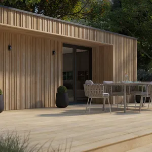 Millboard Board & Batten Composite Cladding Board - Golden Oak (3.6m x 200mm x 18mm) image