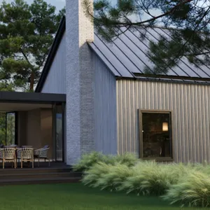 Millboard Board & Batten Composite Cladding Board - Smoked Oak (3.6m x 200mm x 18mm) image