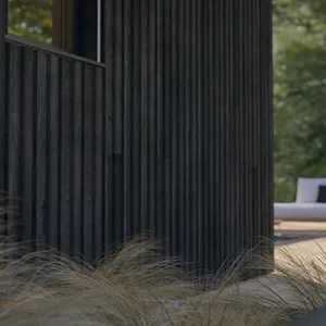 Millboard Board & Batten Composite Cladding Board - Burnt Cedar (3.6m x 200mm x 18mm) image