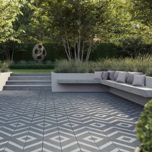 Millboard Modello Linear Composite Decking Board - Brushed Basalt (3.6m x 196mm x 32mm) image