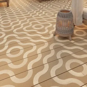 Millboard Modello Contour Composite Decking Board - Golden Oak (3.6m x 196mm x 32mm) image