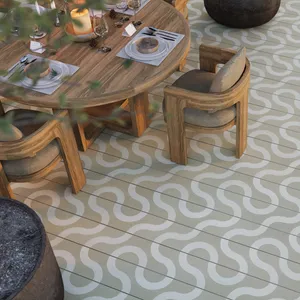 Millboard Modello Contour Composite Decking Board - Limed Oak (3.6m x 196mm x 32mm) image