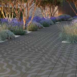 Millboard Modello Contour Composite Decking Board - Burnt Cedar (3.6m x 196mm x 32mm) image