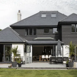 Millboard Shadow Line+ Composite Cladding Board - Burnt Cedar (3.6m x 200mm x 18mm) image