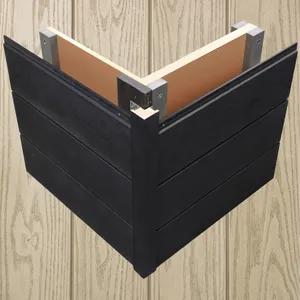 Millboard Shadow Line+ Composite Cladding External Corner - Limed Oak (3.05m x 50mm x 50mm) image
