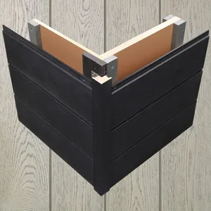Millboard Shadow Line+ Composite Cladding External Corner - Smoked Oak (3.05m x 50mm x 50mm) image