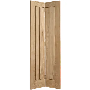 Mexicano Bi-Fold Pre-finished Oak Doors 686 x 1981 image