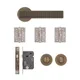 Olympia Bathroom Kit - Matt Antique Brass (Inc. Hinges: 102x76x3mm) thumbnail