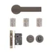 Olympia Bathroom Kit - Matt Satin Black Nickel (Inc. Hinges: 76x50x2mm) image