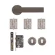 Olympia Mortice Kit - Matt Satin Black Nickel (Inc. Hinges: 102x76x3mm) thumbnail