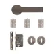 Olympia Mortice Kit - Matt Satin Black Nickel (Inc. Hinges: 76x50x2mm) thumbnail