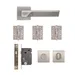Athens Bathroom Kit - Satin Nickel (Inc. Hinges: 102x76x3mm) image