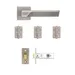 Athens Latch Kit - Satin Nickel (Inc. Hinges: 76x50x2mm) image