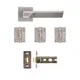 Athens Latch Kit - Satin Nickel (Inc. Hinges: 102x76x3mm) thumbnail