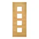 Augusta Prefinished Oak Glazed FD30 Internal Door (1981mm X 610mm X 45mm) thumbnail