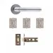 Augustus Latch Kit - Matt Polished Chrome (Inc. Hinges: 102x76x3mm) image