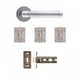 Augustus Latch Kit - Matt Polished Chrome (Inc. Hinges: 102x76x3mm) thumbnail