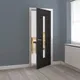 Internal Dark Grey Alabama Clear Glazed Door (1981mm x 686mm x 35mm) thumbnail
