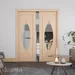 Amalfi Prefinished Oak Glazed Internal Door (1981mm X 610mm X 35mm) image