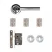 Arcadia Mortice Kit - Polished Chrome (Inc. Hinges: 76x50x2mm) image