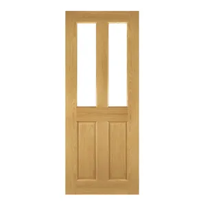 Bury Prefinished Oak Bevelled Glaze Internal Door (1981mm X 762mm X 35mm) image