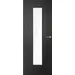 Monaco Laminate Glazed Pre-finished Black Laminate Doors 686 x 1981 image