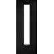 Laminate Linear Glazed Pre-finished Black Doors 686 x 1981 thumbnail