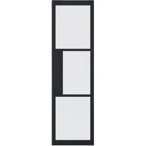Tribeca Sidelight Pre-finished Black Doors 579 x 1981 image