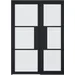 Tribeca Sidelight Pre-finished Black Doors 579 x 1981 image