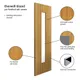 Internal Oak Cherwell P/F Glazed Door (1981mm x 686mm x 35mm) thumbnail