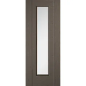 Alcaraz Glazed Pre-finished Chocolate Grey Doors 762 x 1981 image