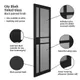Internal City Black Tinted Glazed Door (1981mm x 762mm x 35mm) thumbnail