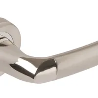 Elan Lever - Passage Set Round Rose (Handles only) Satin Nickel & Polished Chrome