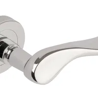 Pegasus Lever - Passage Set Round Rose (Handles only) Polished Chrome