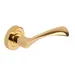 Flex Lever - Passage Set Round Rose (Handles only) Electro Brass image