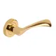 Flex Lever - Passage Set Round Rose (Handles only) Electro Brass thumbnail