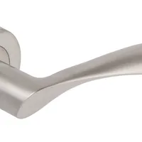 Flex Lever - Passage Set Round Rose (Handles only) Satin Chrome