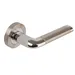 Argo Lever - Passage Set Round Rose (Handles only) Satin Nickel & Polished Chrome image