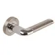 Argo Lever - Privacy Set Round Rose (Handle and latch) Satin Nickel & Polished Chrome thumbnail