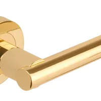 Sultan Lever - Passage Set Round Rose (Handles only) Polished Brass