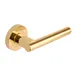 Sultan Lever - Passage Set Round Rose (Handles only) Polished Brass image