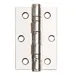 Ball Bearing Hinge Pair - Polished Chrome (3" x 2" / 76mm x 51mm) x2 image